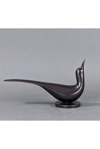 Athena Jahantigh - Bronze Bird  Sculpture  - Black Patina - Limited Edition of 8 - 15x8x26cm