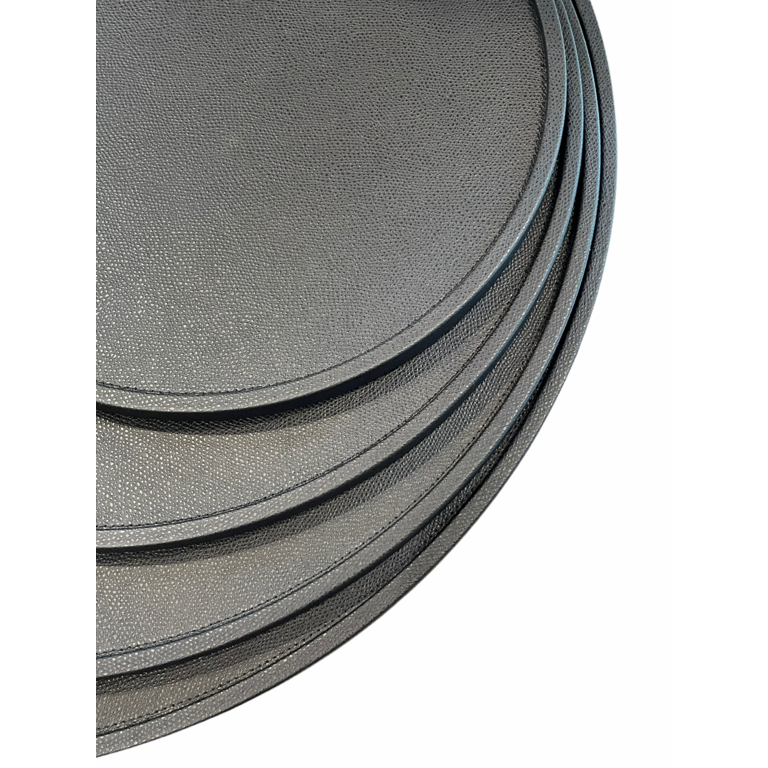 Giobagnara - Arcobaleno Round Tray Monochrome - Small - Printed Leather ...