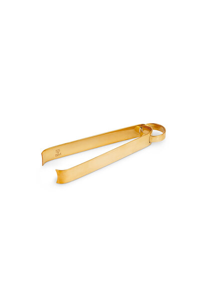 BECKER MINTY Collection Saturne - Ice Tongs L18cm - Polished Brass