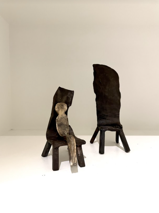 Francesco Petrolo - Chair 16 - Hand forged steel - H27xW10xD12cm-3