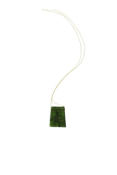 Margaret Solow - Tourmaline on 14ct Gold Chain - Handmade in LA