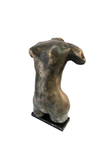 Francesco Petrolo - Esposto - Bronze on metal base - H19xW14xD11