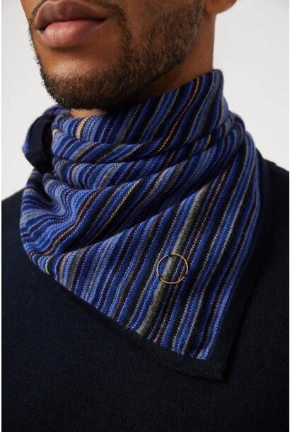 Oyuna - Lano Knitted Stripe Bandana 57% Cashmere 29% Silk 3% Polyamide