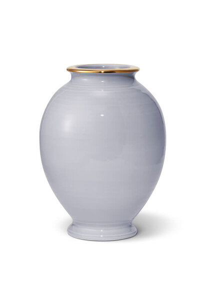 AERIN - Siena Large  Vase - Blue Haze