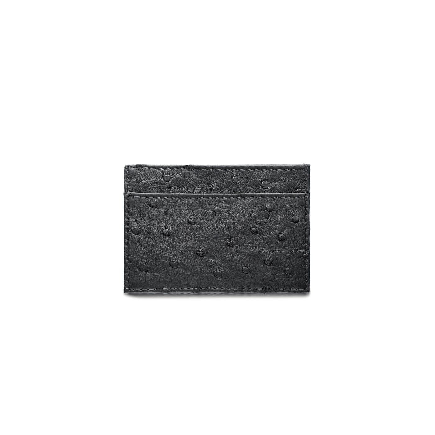 Victoria & Maude - Card Holder Ostrich Leather - RFID Protected - Handmade in Australia-2