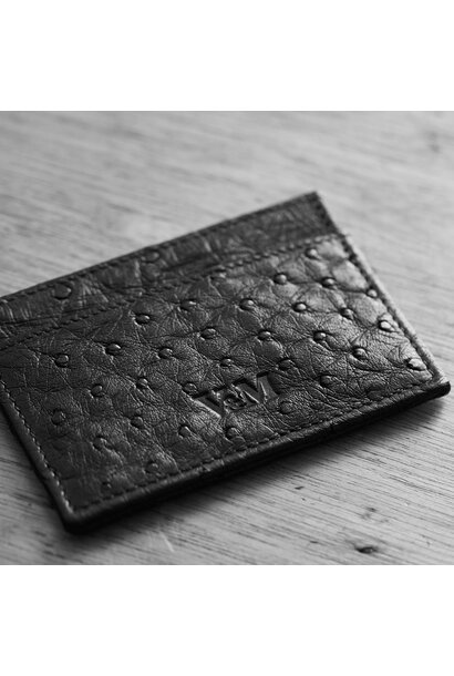 Victoria & Maude - Card Holder Ostrich Leather - RFID Protected - Handmade in Australia
