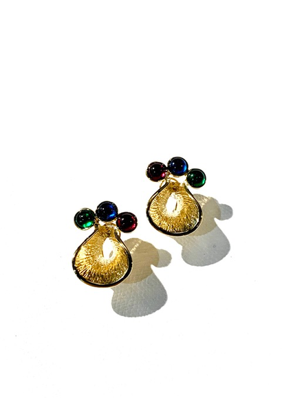Daniel Espinosa - Jolie Fille Earrings - 22ct Gold Plated - L2.5xW2cm