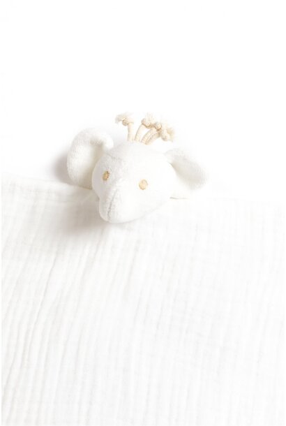 Tartine et Chocolat - Ferdinand Elephant Organic Cotton Comforter - White