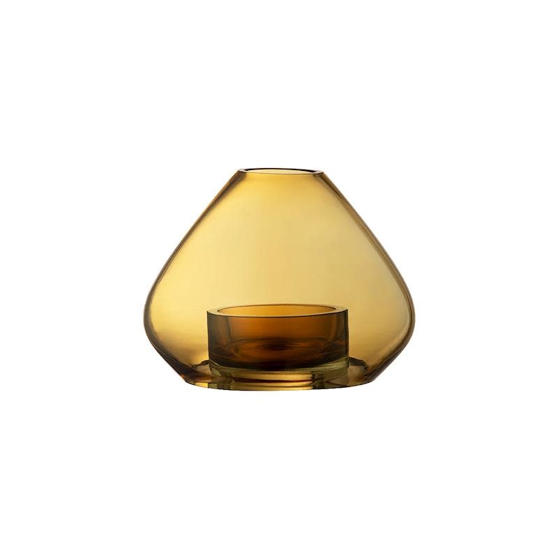 Uno Lantern / Vase - H11.5 D14.5cm - Amber-1