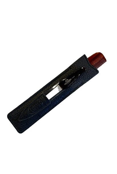 F. Hammann - Luxury Chervo Calf Leather Comb/Nail file Set - Germany