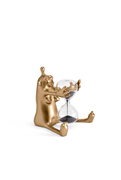 L'Objet - Haas Justa a Minute Timer Hourglass - Gold