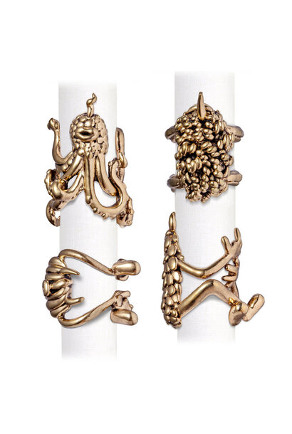 L'Objet x Haas Monster Ball Napkin Rings - Set of 4