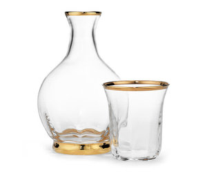 glass wine carafe with gold stopper — Jerry and Julep | Southern Inspired  Paper and Gifts