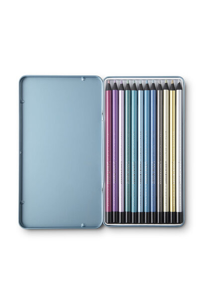 Printworks - Colour Pencils (Set Of 12) - Metallic