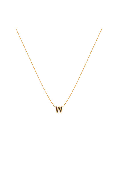 SPIRITUS STONES - LETTER NECKLACE ON 14ct GOLD-FILLED CHAIN