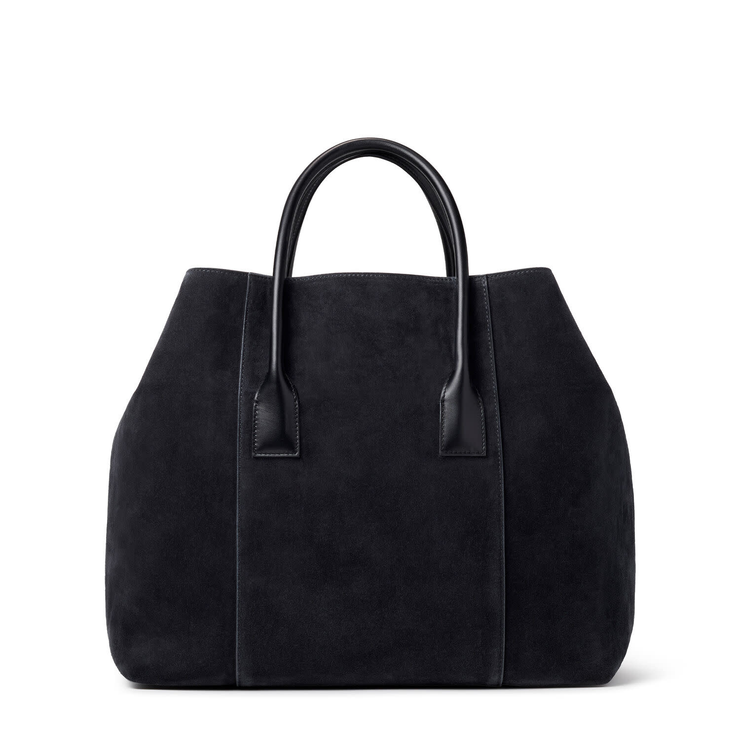 AERIN - Mini Weekender Bag - Suede Black - Made in Italy-2
