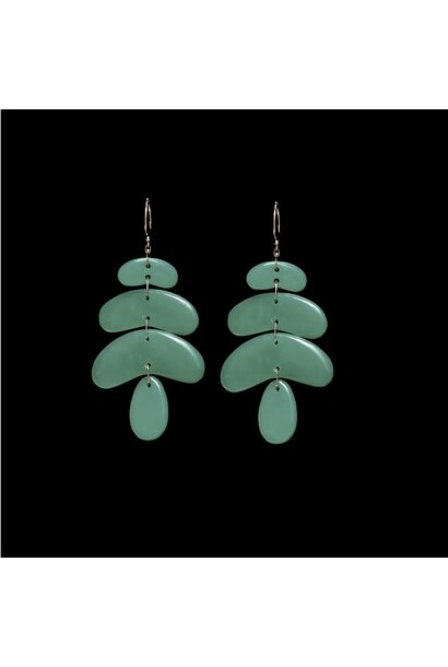 Ten Thousand Things - 18ct Gold Small Totem Jade Earrings - NYC