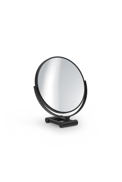 DW -  SPT 50 Black Cosmetic Mirror - Swing Round - 5 x Magnification - 21.5 x 19 x 9cm - D17cm - Germany