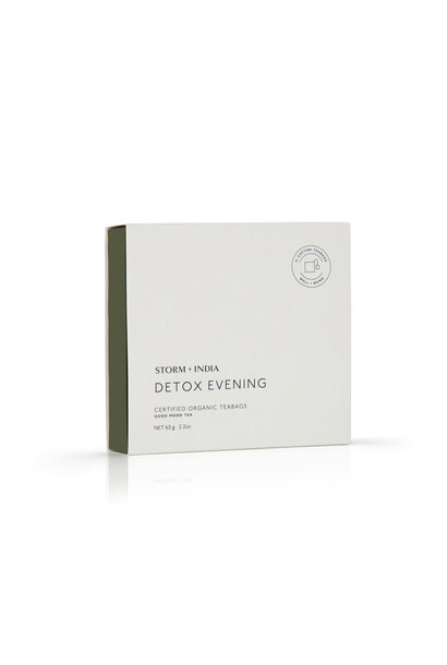 STORM + INDIA - Organic Detox Evening Tea Bags - 21x3g - Tasmania