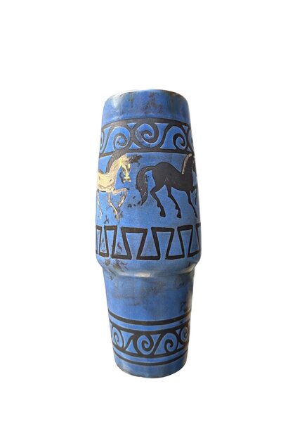 Vintage German Ceramic Horse Vase | 27cm x 12cm - West Germany