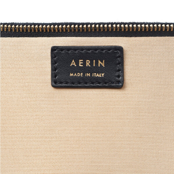 AERIN - Suede Pouch Black - Made in Italy-3