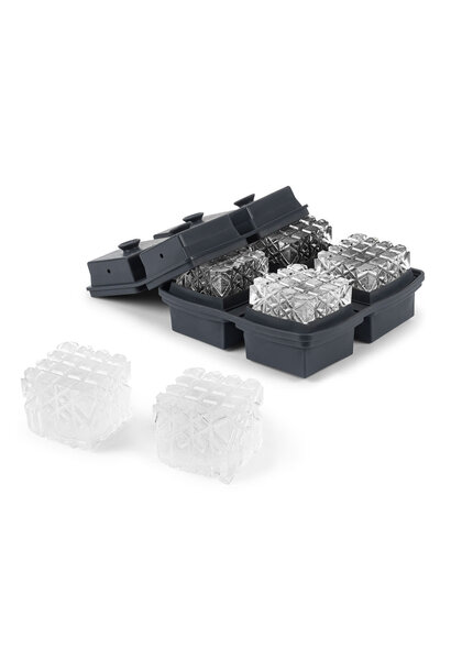 W & P Cocktail Ice Tray Crystal - Charcoal