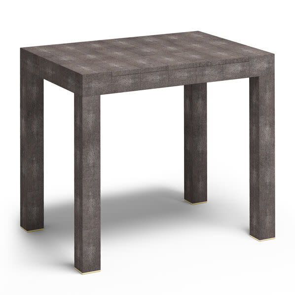AERIN - Shagreen Games Table - Available in Chocolate and Cream-2