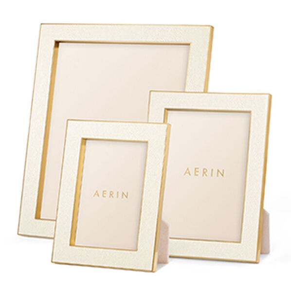 AERIN - Classic Embossed Shagreen Frame 8x10" - Cream-2