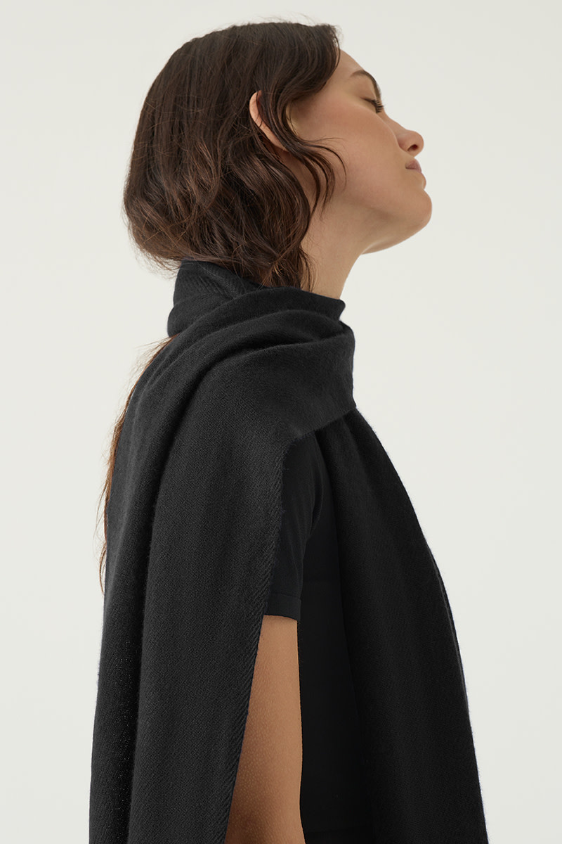 Kasmiri - 100% Cashmere Woven Scarf - Becker Minty