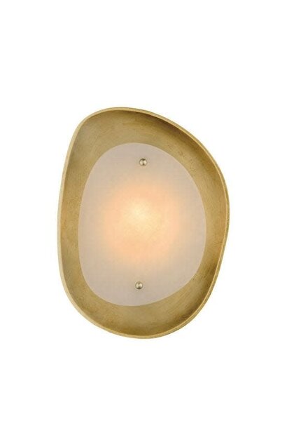 AERIN - Samos Small Sculpted Sconce in Gild with Alabaster