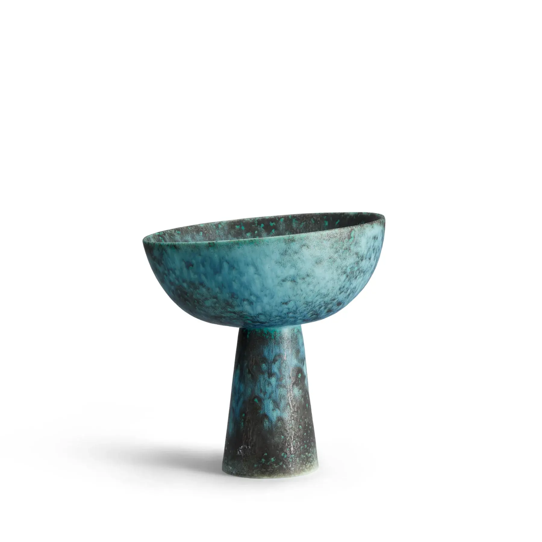 L'Objet - Terra Bowl on Stand - Bronze - Small-1