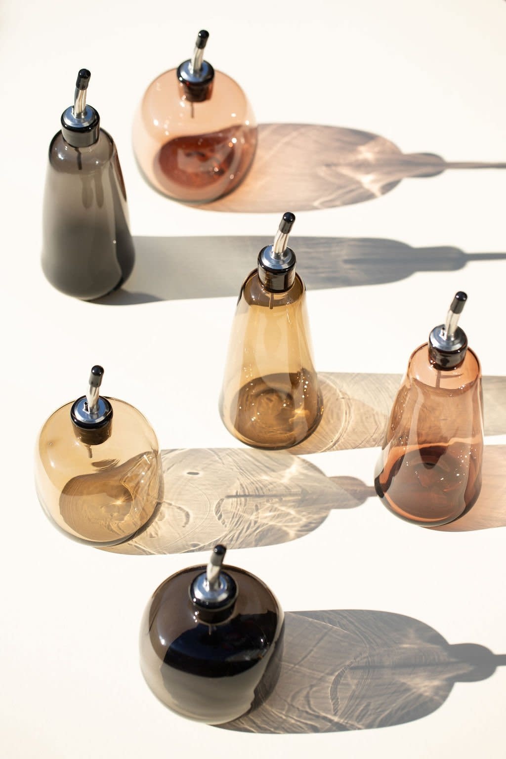 Tall Oil & Vinegar Cruet  - by Gary Bodker Designs - Handcrafted Glassware Made in Portland-4
