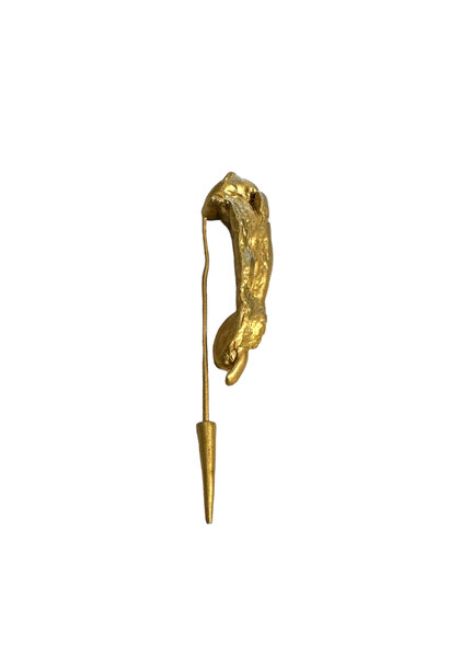 Lisa Roet - Gibbon Finger Pin - Brass Gold Plated