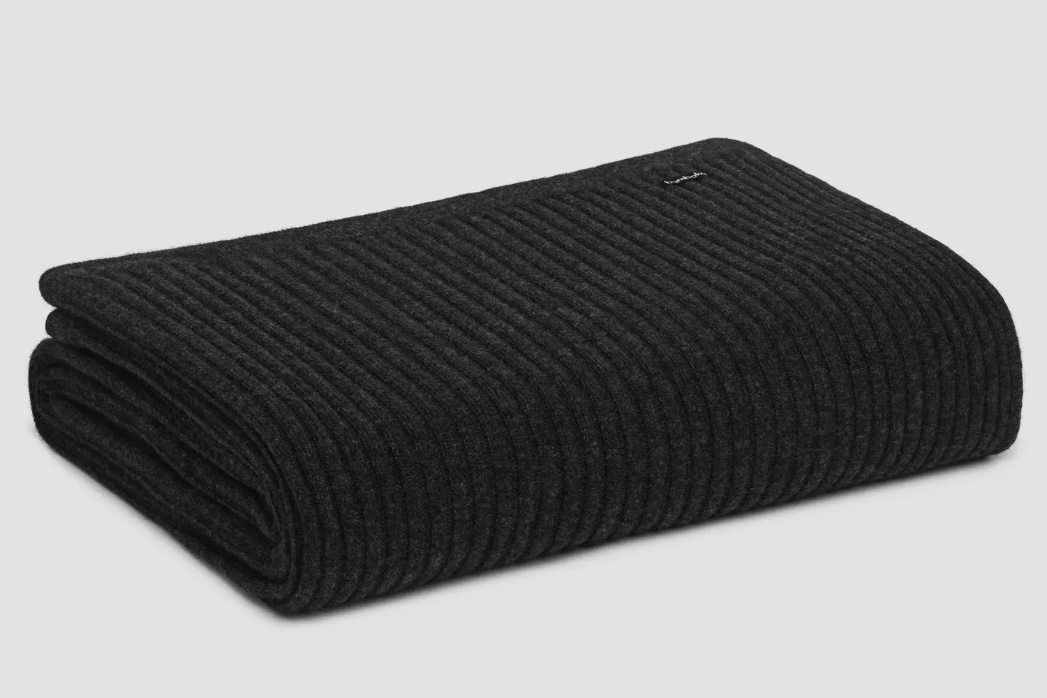 Angora & Merino Wool Superking Blanket - Wide Rib - Grey