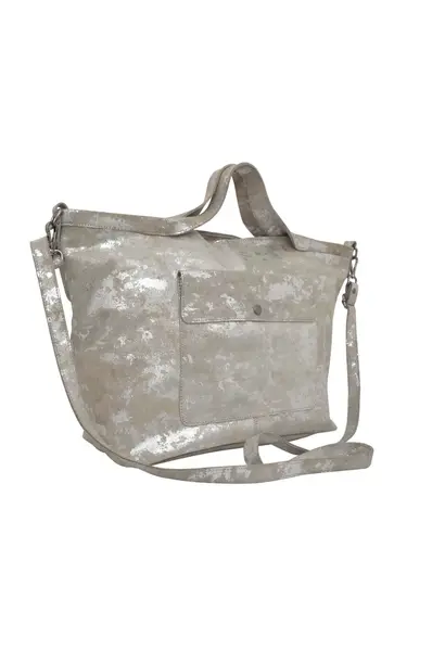 Latico - Marcel Tote / Crossbody Bag - Stone - 100% Full Grain Leather - USA