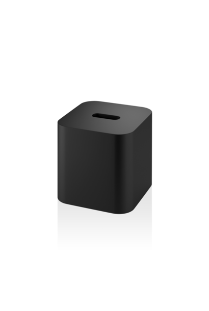 DW - Stone Collection - STONE KBQ Tissue Box Square - Black Resin - 14.2x13.7cm - Germany