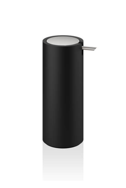 DW - Stone Collection - STONE SSP Soap Dispenser - Black Resin / Stainless Steel Matt - 17x 7x9.5cm - Germany