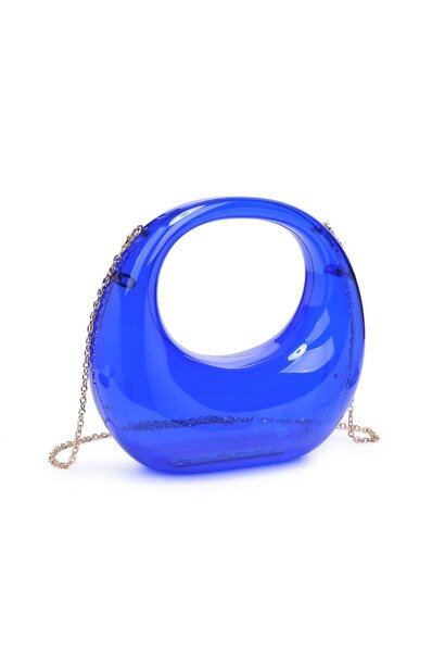 Bess Acrylic Evening Bag with Shoulder Chain