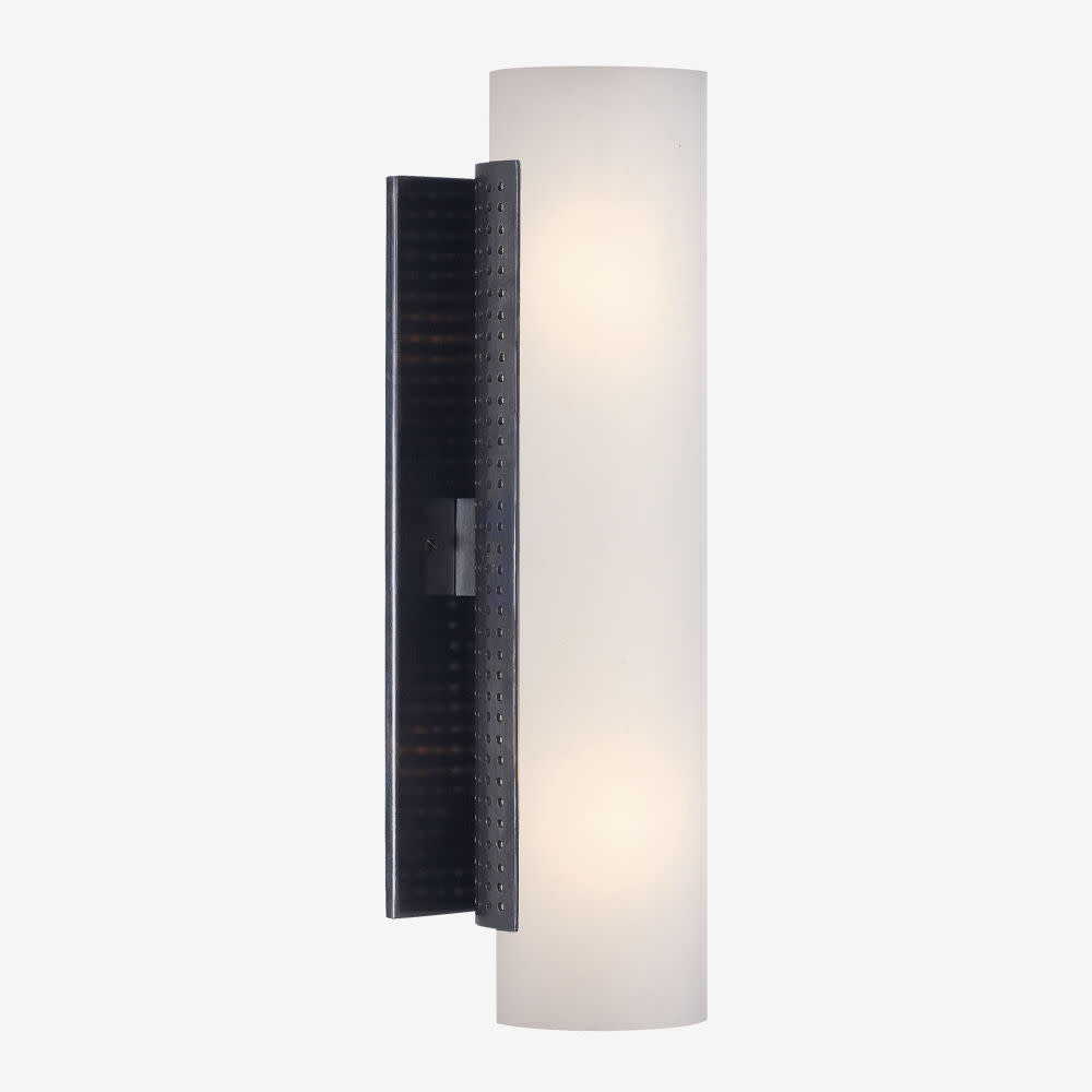 Kelly Wearstler - Precision Cylinder Sconce with White Glass-2
