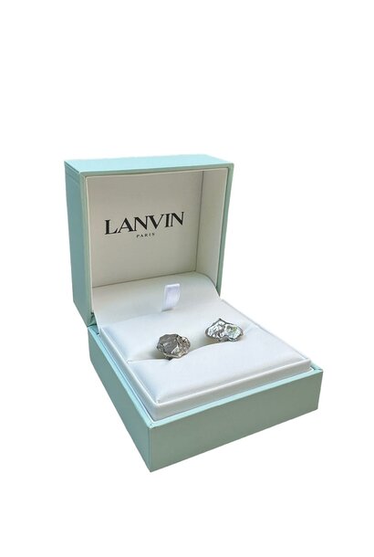 LANVIN - Rock Cufflinks - Rhodium Plated - Germany