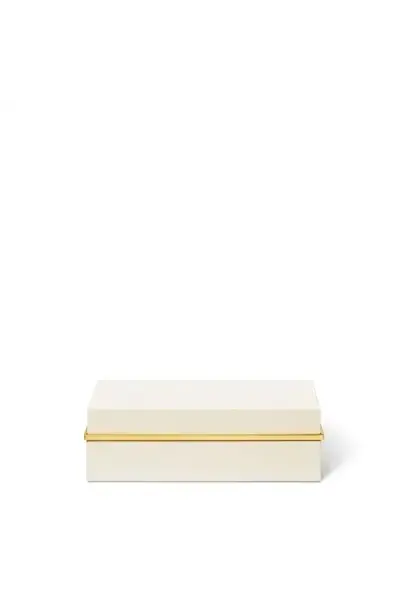 AERIN - Piero Lacquer Box Small - Cream