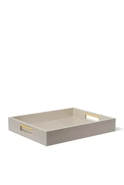 AERIN - Piero Lacquer Tray - Taupe