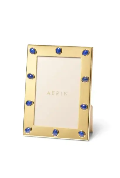 AERIN - Augusta Gemstone Frame  4x6" - Lapis