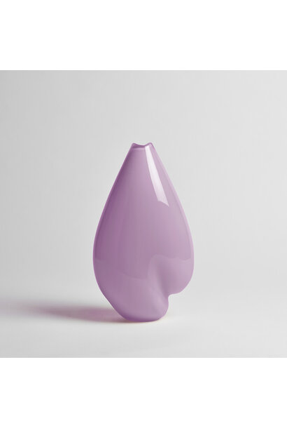 Alexandra Kidd Atelier - Serena Vase Large Polished - Opaque Polished Glass Opal Violet - Handcrafted in Australia