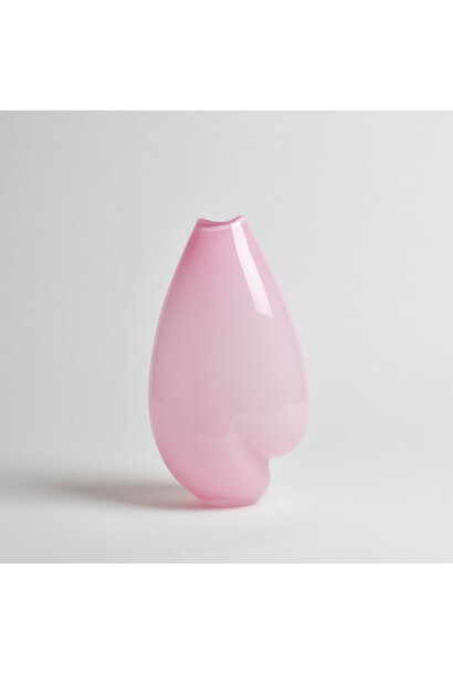Alexandra Kidd Atelier - Serena Vase Large Polished - Opaque Polished Glass  Pale Pink - Handcrafted in Australia