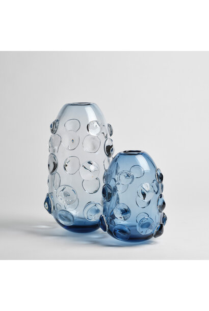 Alexandra Kidd Atelier - Contessa Vase Large - Polished Glass Iron Blue - Handcrafted in Australia
