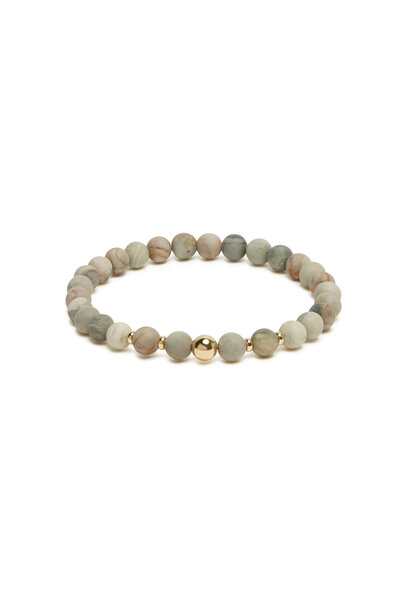 SPIRITUS STONES - NURTURED LIFE BRACELET WITH PICASSO JASPER & 14K GOLD-FILLED