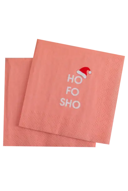 Ho Fo Sho - Holiday Cocktail Napkins - USA