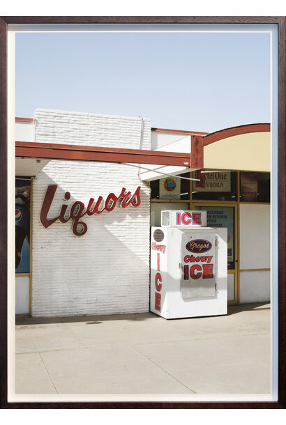 Dominic Kuneman - Liquors & Ice, Palm Desert, 2023 - Digital print - 82.5x60cm framed