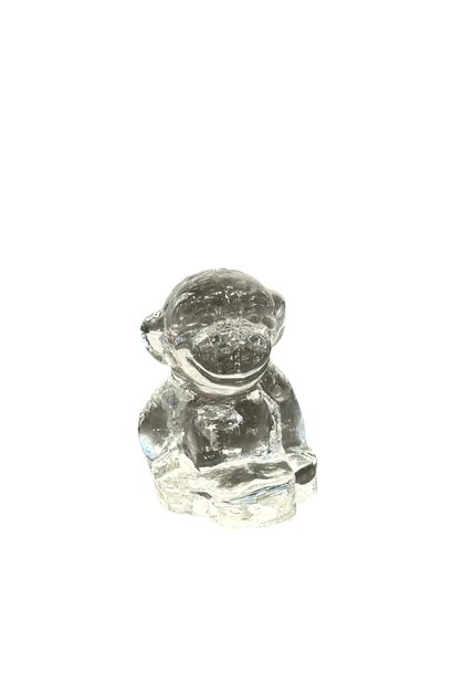 Vintage Glass Monkey - Small H6cm